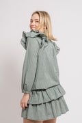 Mercer Ruffle Blouse - Sycamore White