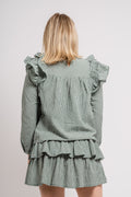 Mercer Ruffle Blouse - Sycamore White