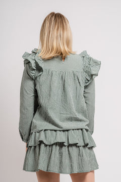 Mercer Ruffle Blouse - Sycamore White