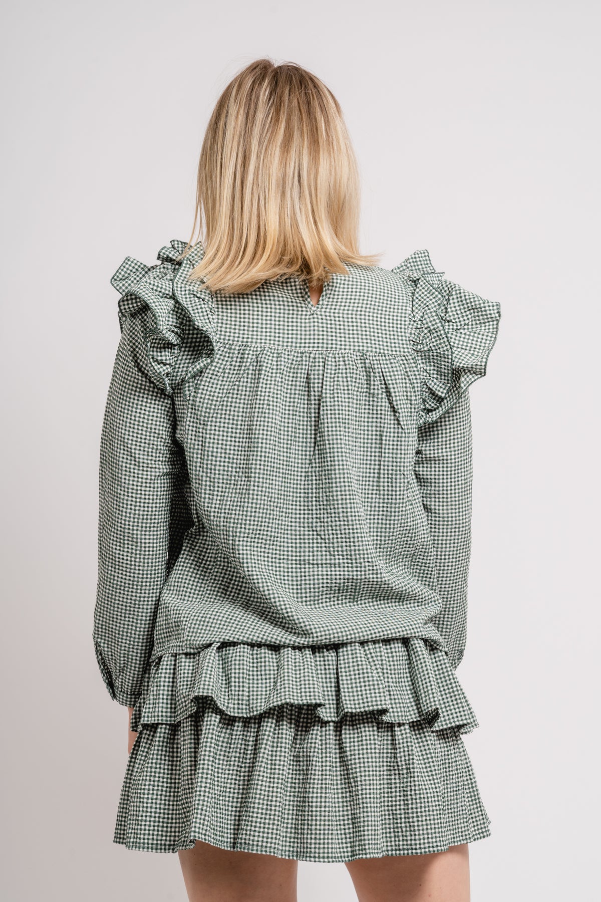 Mercer Ruffle Blouse - Sycamore White