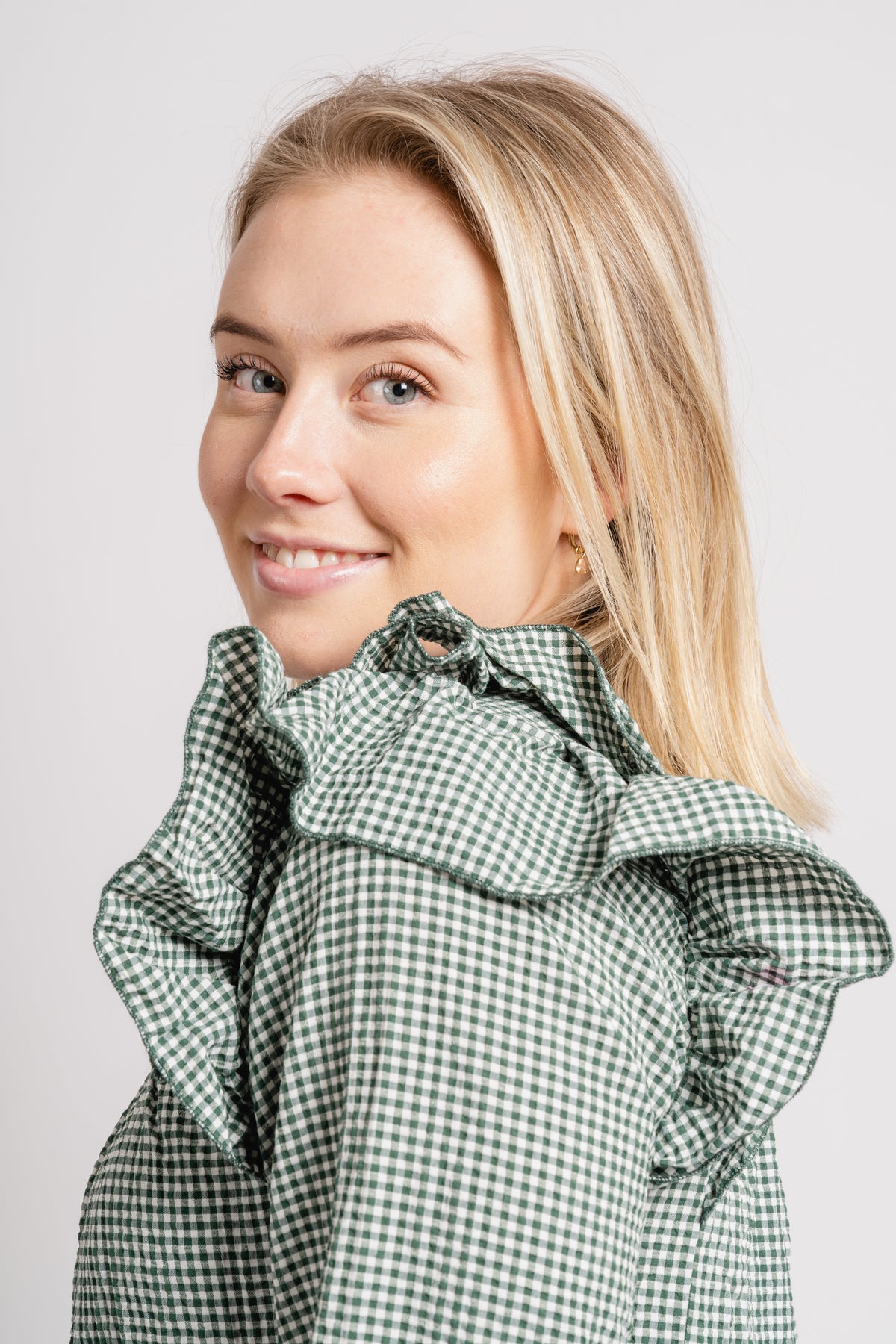Mercer Ruffle Blouse - Sycamore White