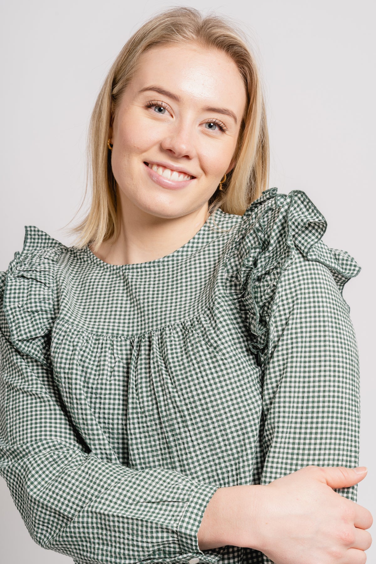 Mercer Ruffle Blouse - Sycamore White