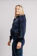 Mim Velour Jacket - Navy