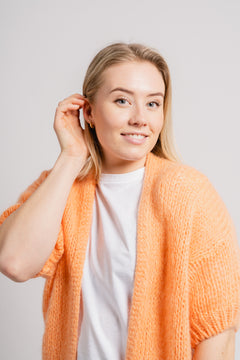 Mary Knit Cardigan - Melon