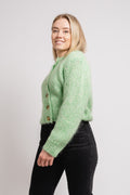 Suanne New Ls Knit Short Cardigan - Absinthe Green