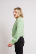 Suanne New Ls Knit Short Cardigan - Absinthe Green