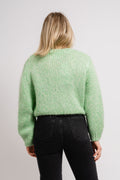 Suanne New Ls Knit Short Cardigan - Absinthe Green
