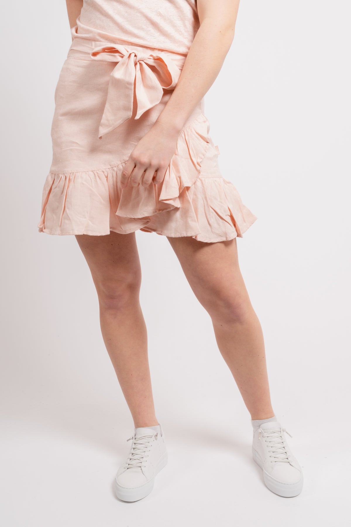 Julli Linen Skirt - Dusty Pink