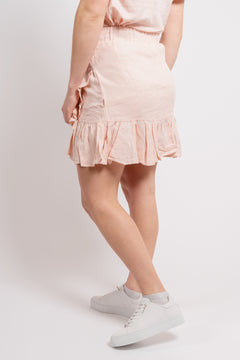 Julli Linen Skirt - Dusty Pink