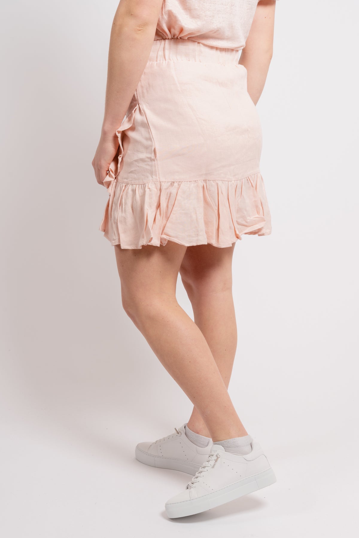 Julli Linen Skirt - Dusty Pink