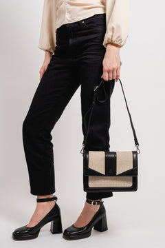 Jane Cross Bag - Black/Offwhite