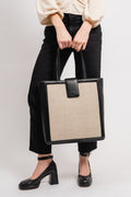 Alyssa Shopper - Black/Offwhite