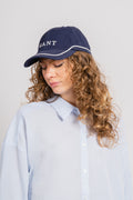 Contrast Stitch Cap - Marine