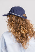 Contrast Stitch Cap - Marine