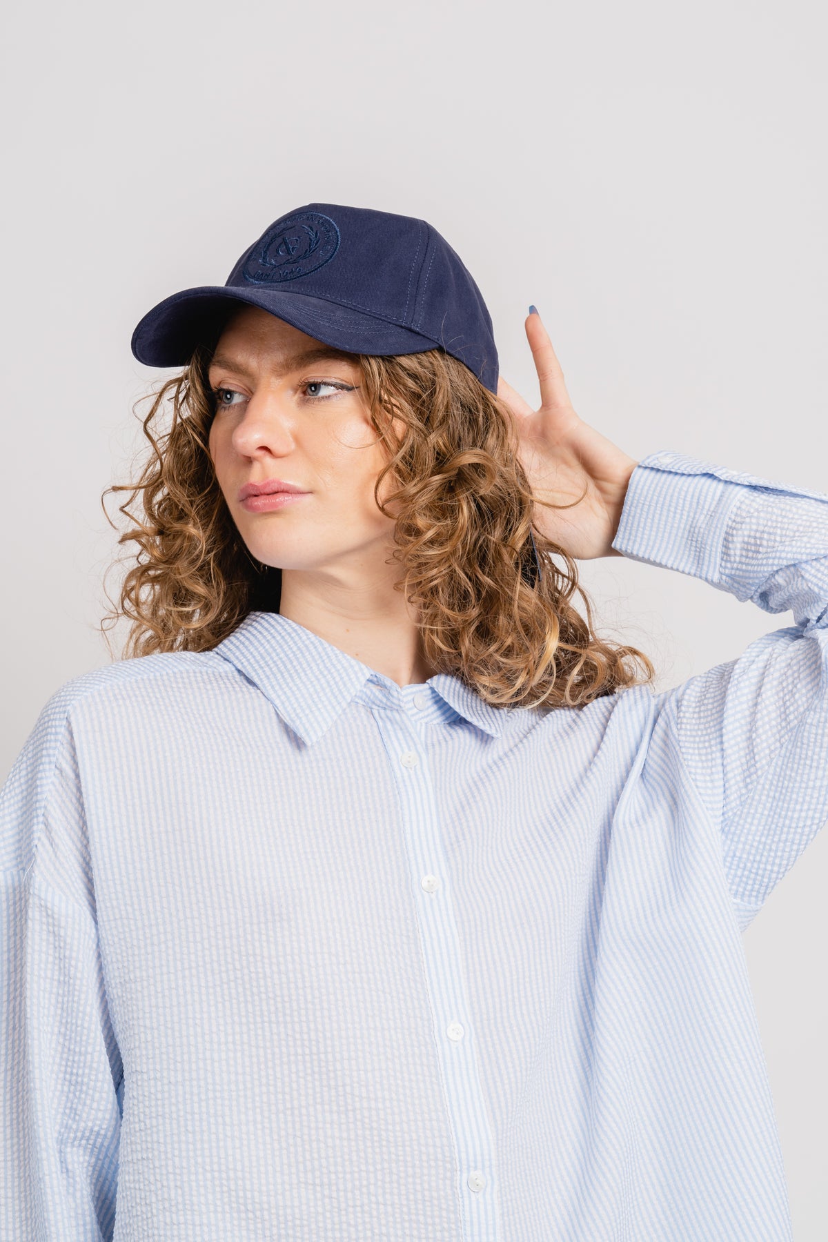 Tonal Embroidery Cap - Marine