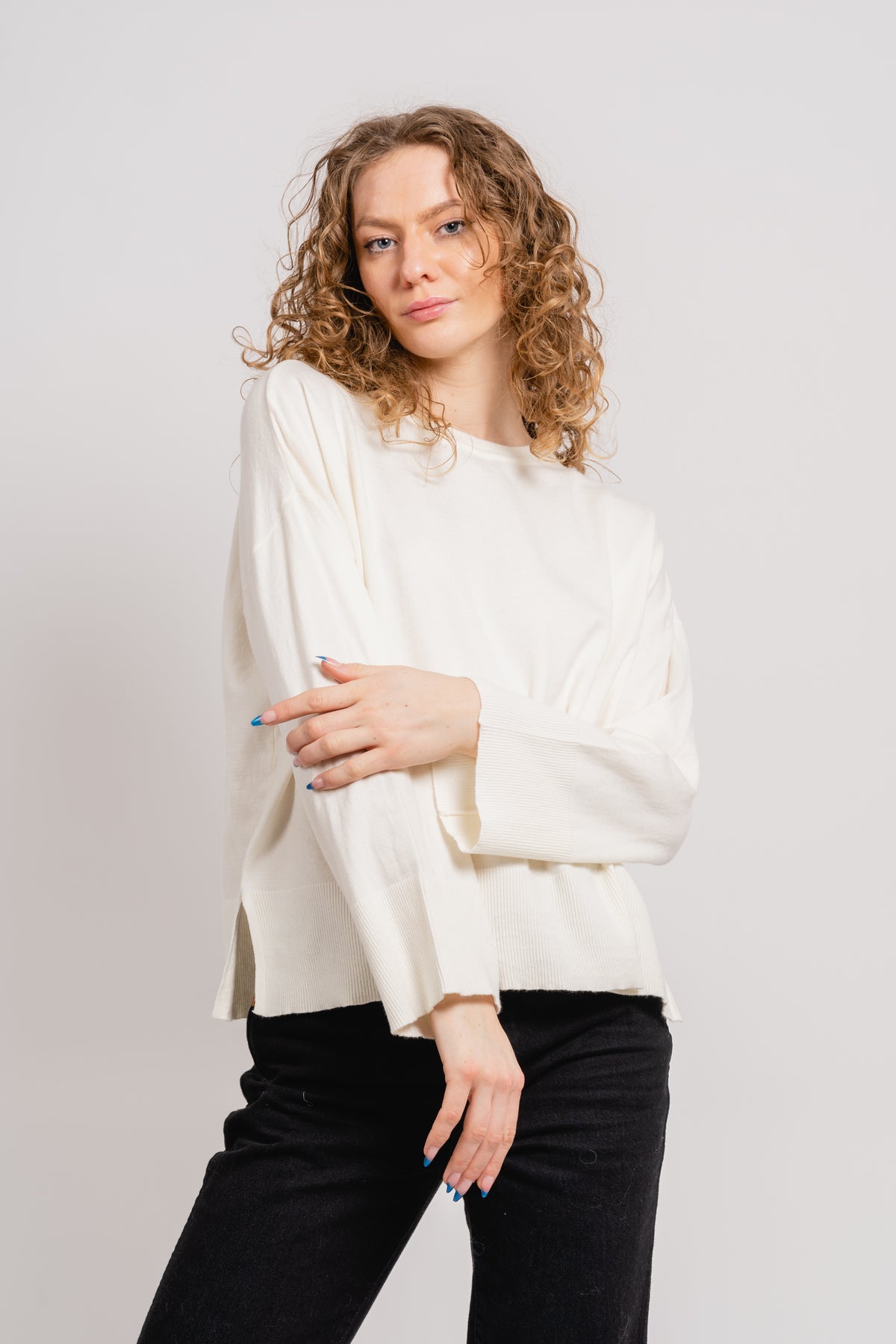 Dalinda Rachelle Pullover - Egret