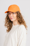 Tonal Embroidery Cap - Pumpkin Orange