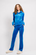 Del Ray Classic Velour Pant Pocket - Skydiver