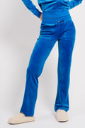 Del Ray Classic Velour Pant Pocket - Skydiver