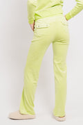 Del Ray Classic Velour Pant Pocket - Sharp Green