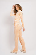 Del Ray Classic Velour Pant Pocket - Beach Sand
