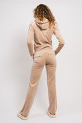 Del Ray Classic Velour Pant Pocket Gold Hw - Caramel