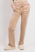 Del Ray Classic Velour Pant Pocket Gold Hw - Caramel