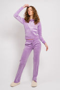 Del Ray Classic Velour Pant Pocket - Sheer Lilac