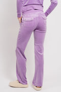 Del Ray Classic Velour Pant Pocket - Sheer Lilac