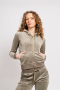 Robertson Classic Velour Zip Hoodie Gold Hw - Vetiver