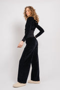 Bexley Monogram Wide Leg - Black