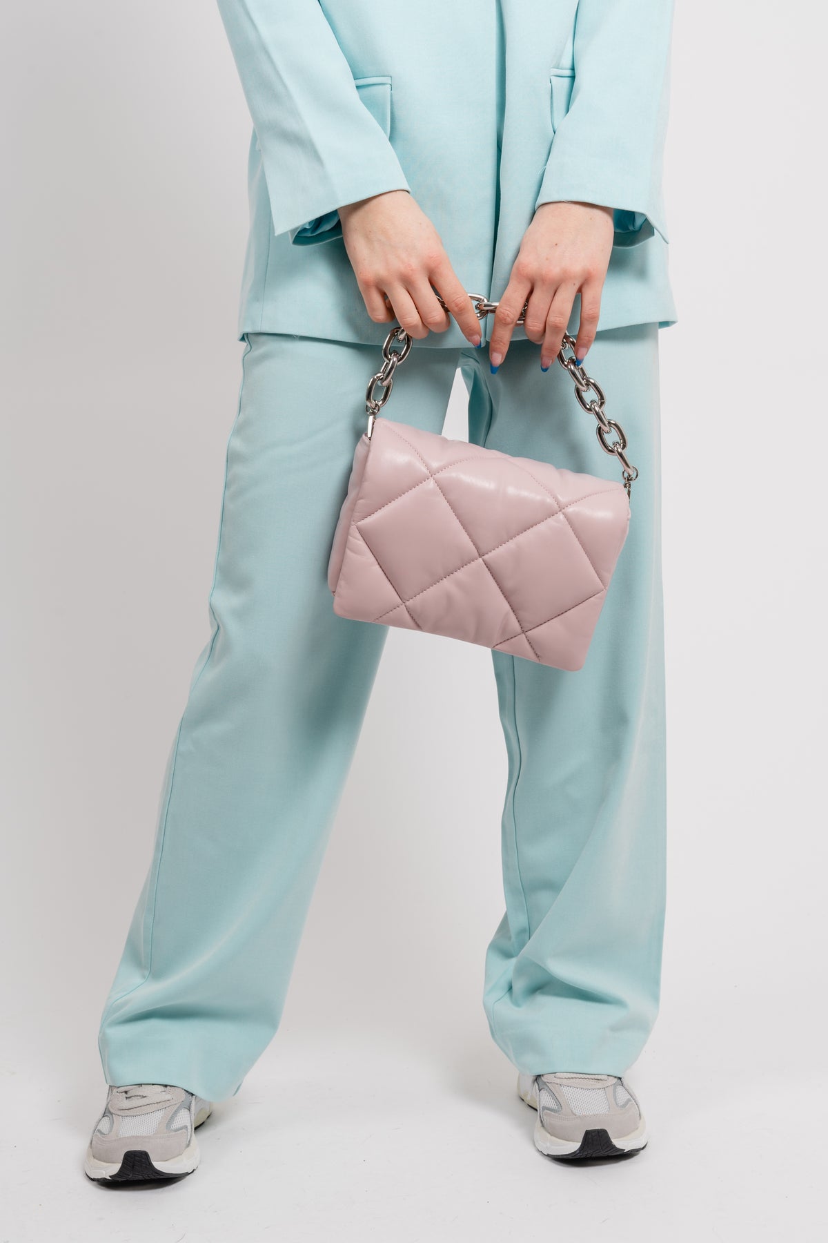 Brynn Chain Bag - Pink Cream/Silver