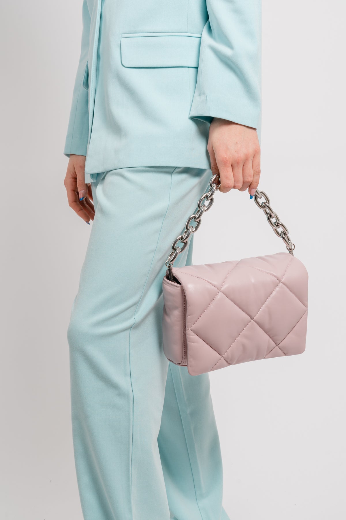 Brynn Chain Bag - Pink Cream/Silver