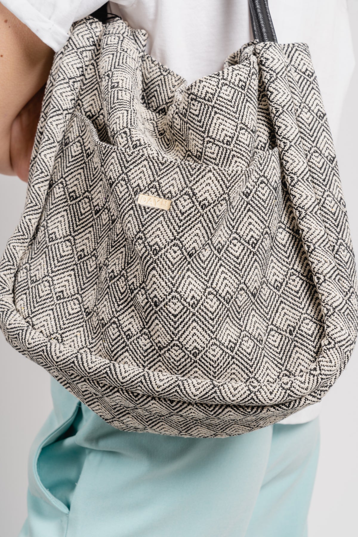 Day Linen Small Shopper - Black