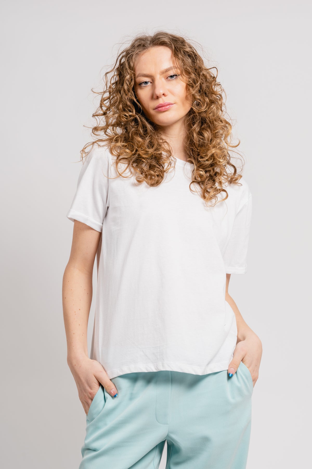 Terina Organic Tee - Bright White