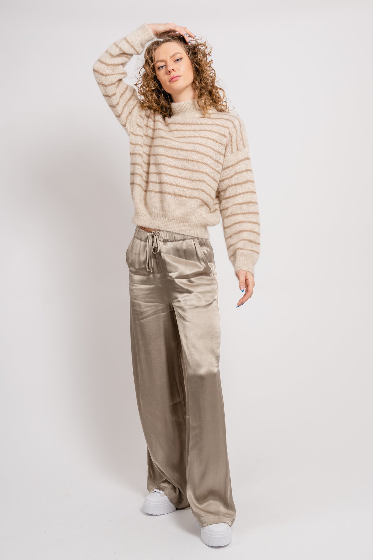 Ciri - Lt Beige Melange/ Brown