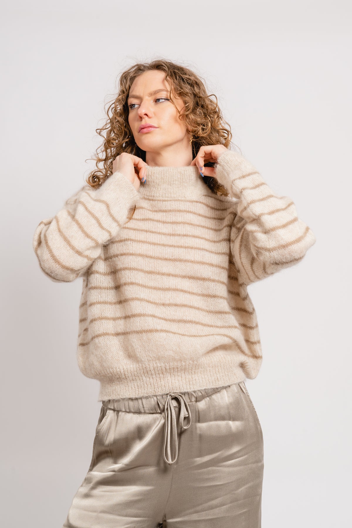 Ciri - Lt Beige Melange/ Brown