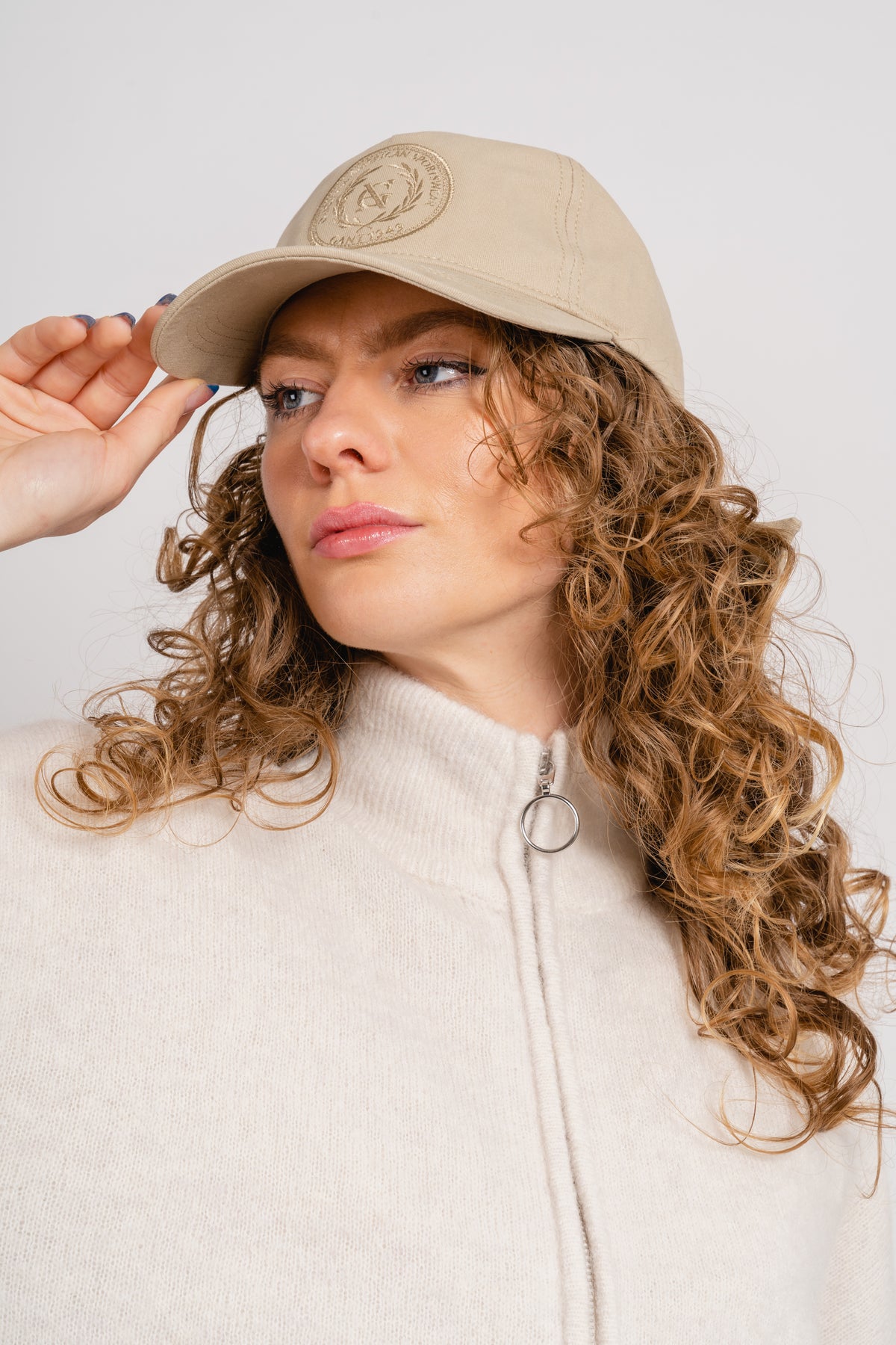 Tonal Embroidery Cap - Concrete Beige