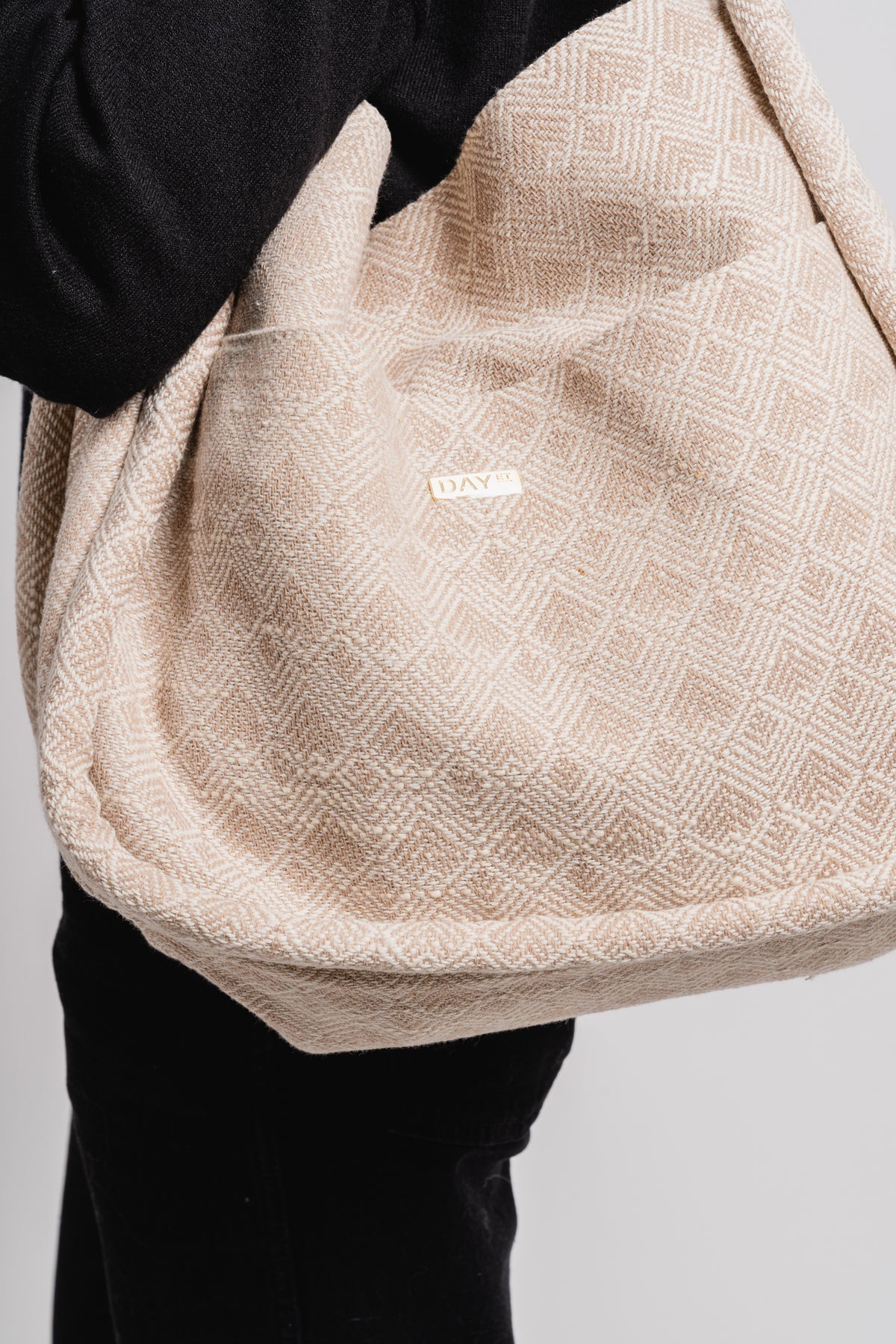 Day Linen Small Shopper - Whitecap Gray
