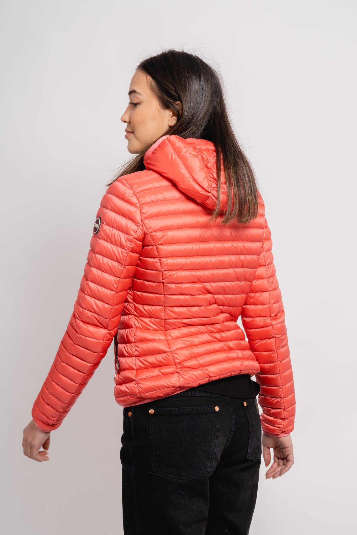 2224U Hooded Down Jacket - Spiced Coral