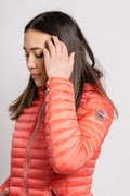 2224U Hooded Down Jacket - Spiced Coral