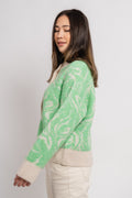 Sissi Ls Knit O-Neck Cardigan - Absinthe Green