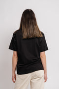 Terina Organic Small Logo Tee - Svart/Vit