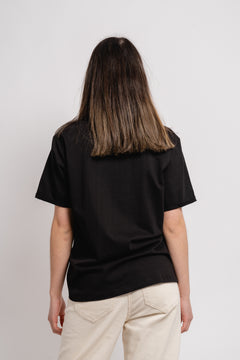 Terina Organic Small Logo Tee - Black/White