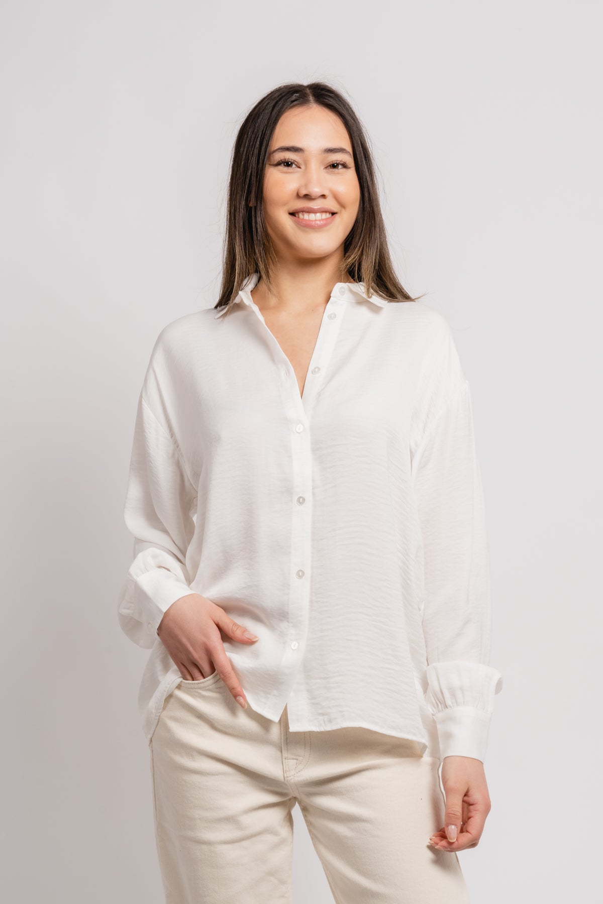 Stefana Maluca Shirt - Cloud White