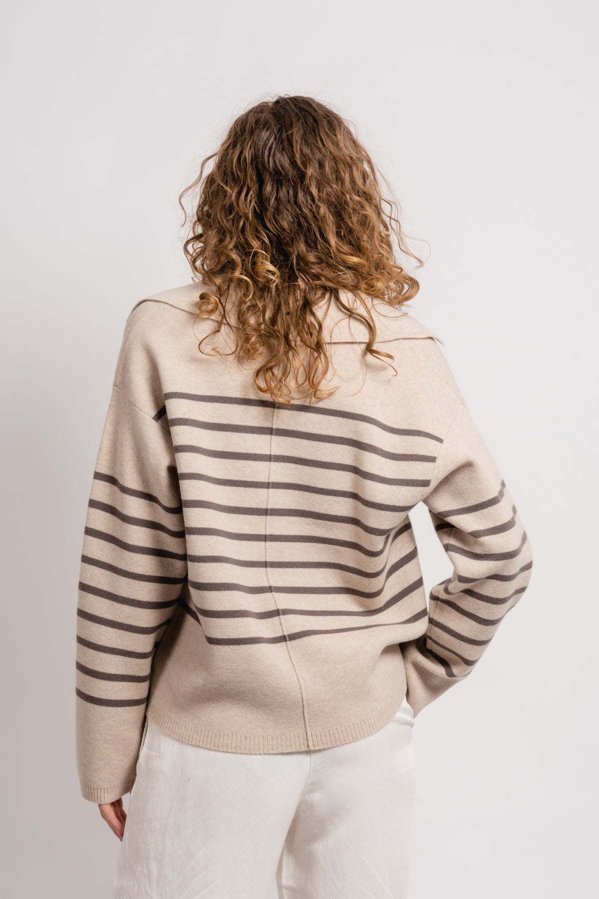 Storm Knit - Barley Stripe
