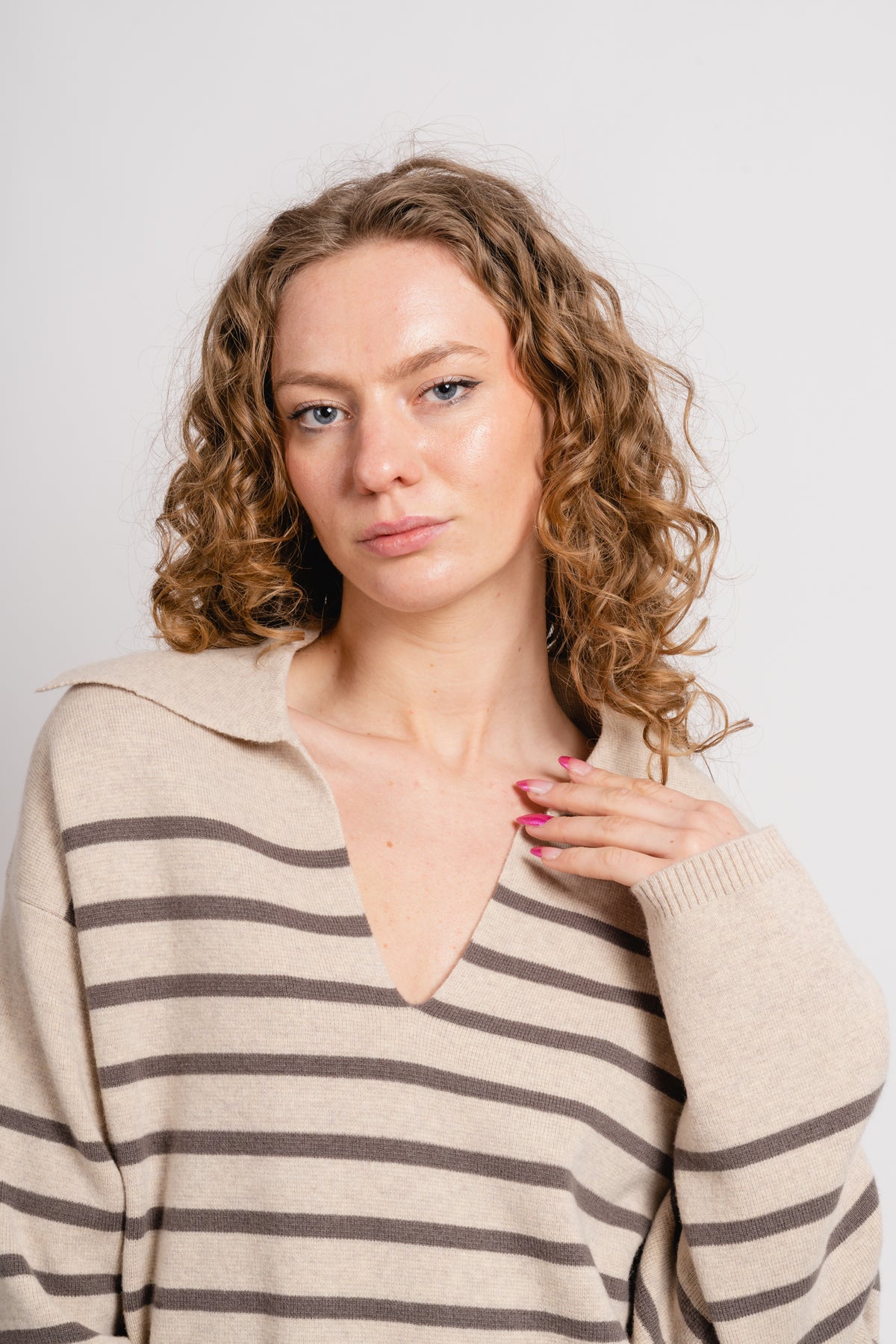 Storm Knit - Barley Stripe