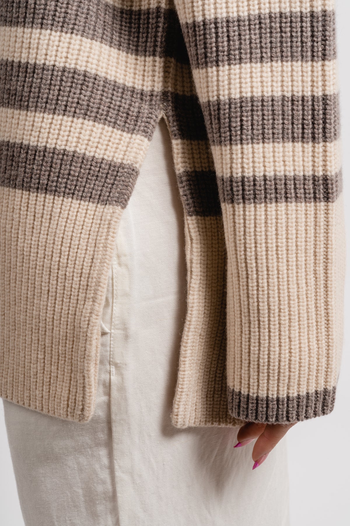 Marine Fisherman Zip Up - Downy Stripe