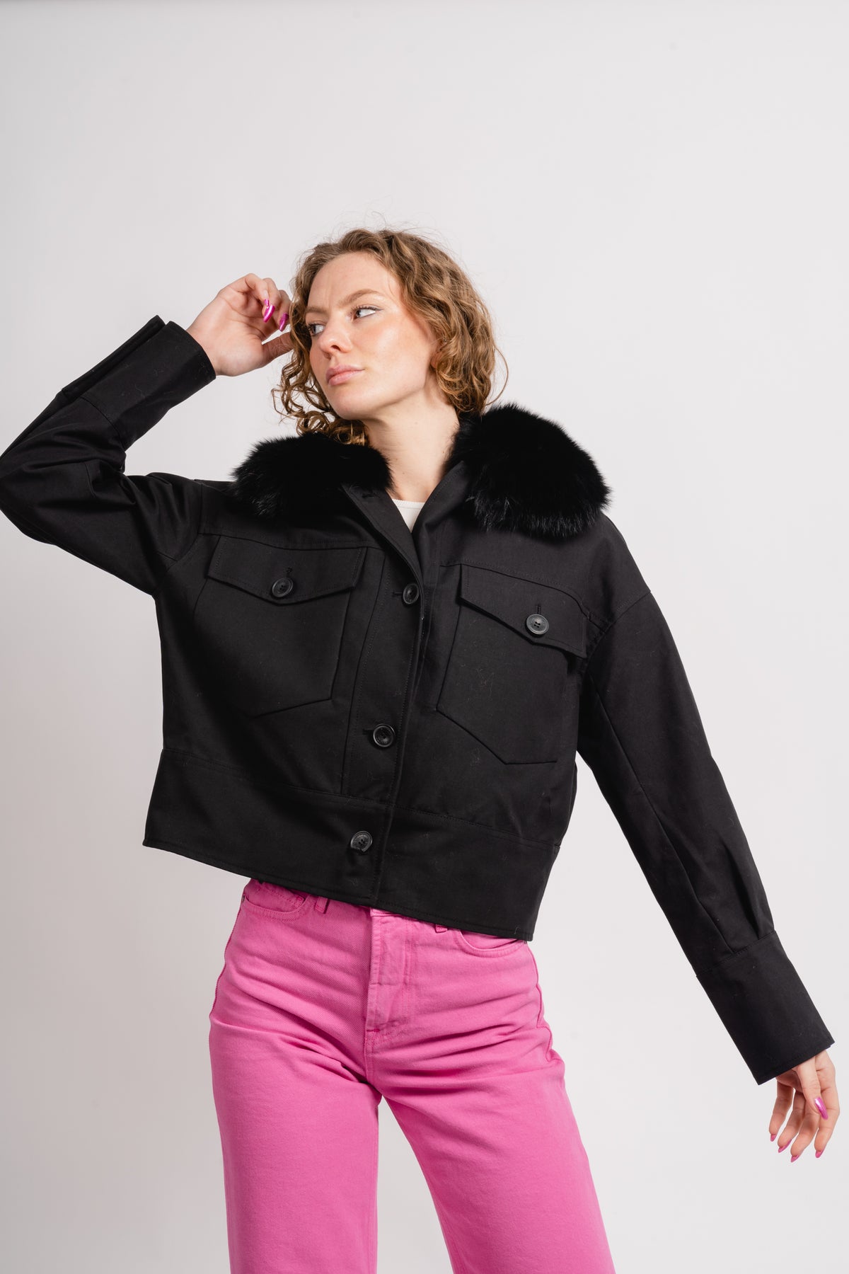 Charlie Jacket - Canvas - Black