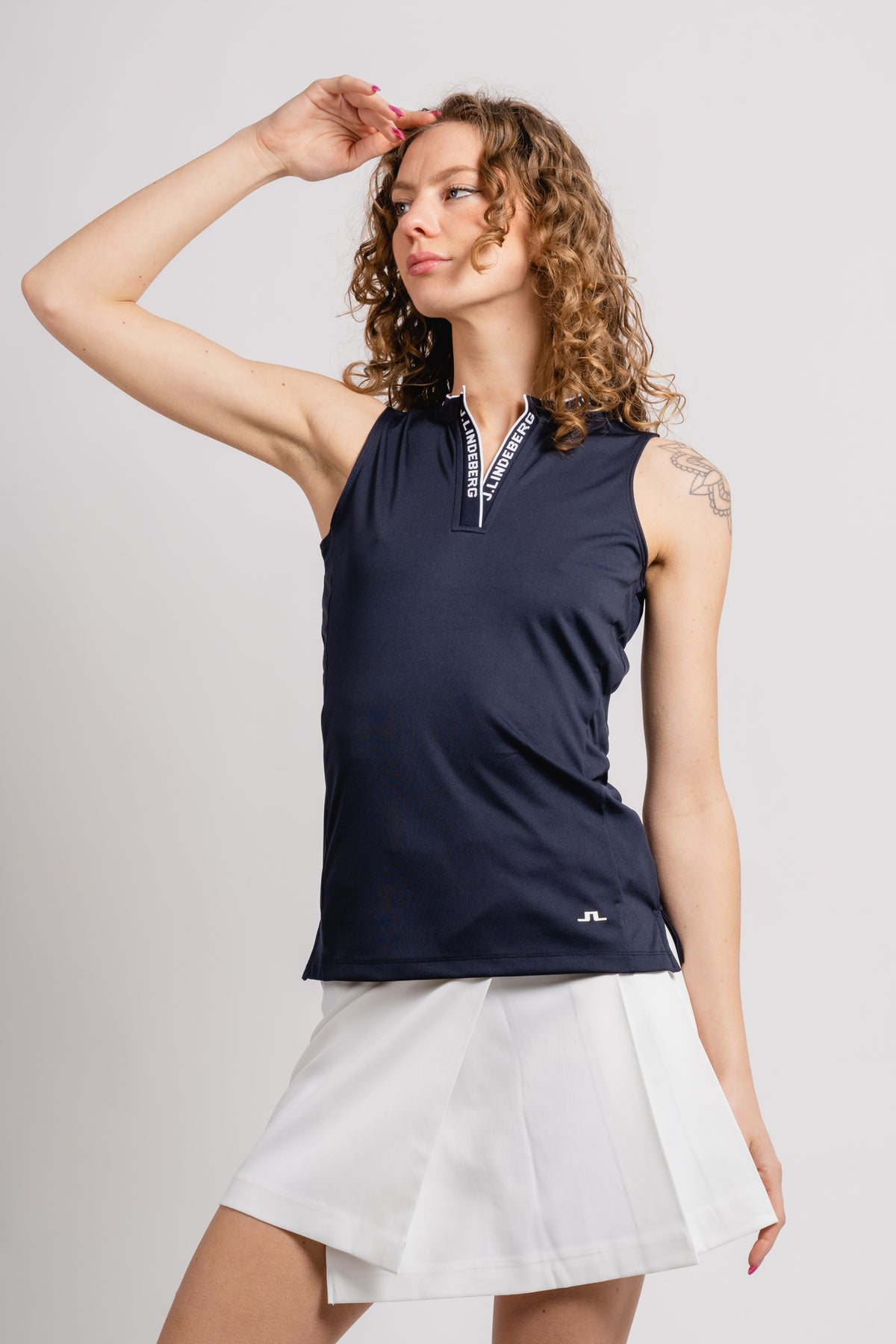 Leya Sleeveless Golf Top - Jl Navy